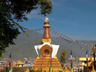 Buddhist Pilgrimage Tour In Nepal - Kopan Monastery in the Gelug tradition: calm after the traffic