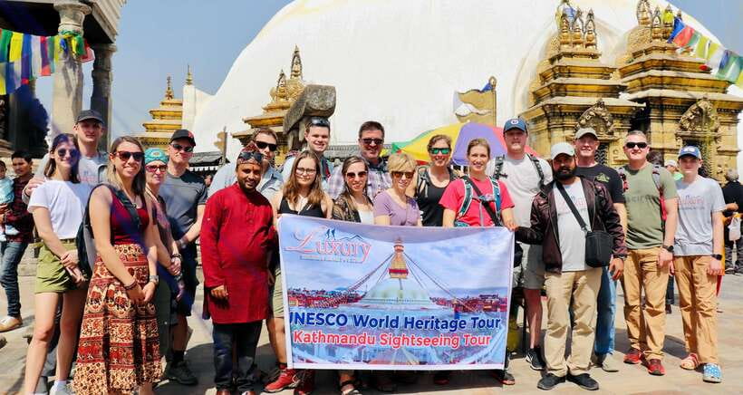 Kathmandu: Top 4 UNESCO Tour with Lunch - Private/Group - Pickup and electric-car logistics: how this day stays easy